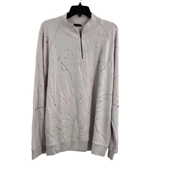 ATM Lilac Splatter French Terry Sweatshirt Mens XXL New - Picture 1 of 6